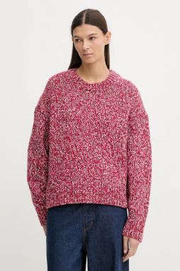 Sveter s prímesou vlny Marc O'Polo červená farba, hrejivý, 5000007891