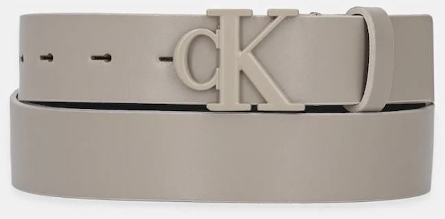 Kožený opasok Calvin Klein Jeans dámsky, béžová farba, K60K613125
