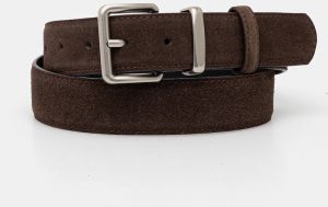 Kožený opasok Answear.LAB hnedá farba