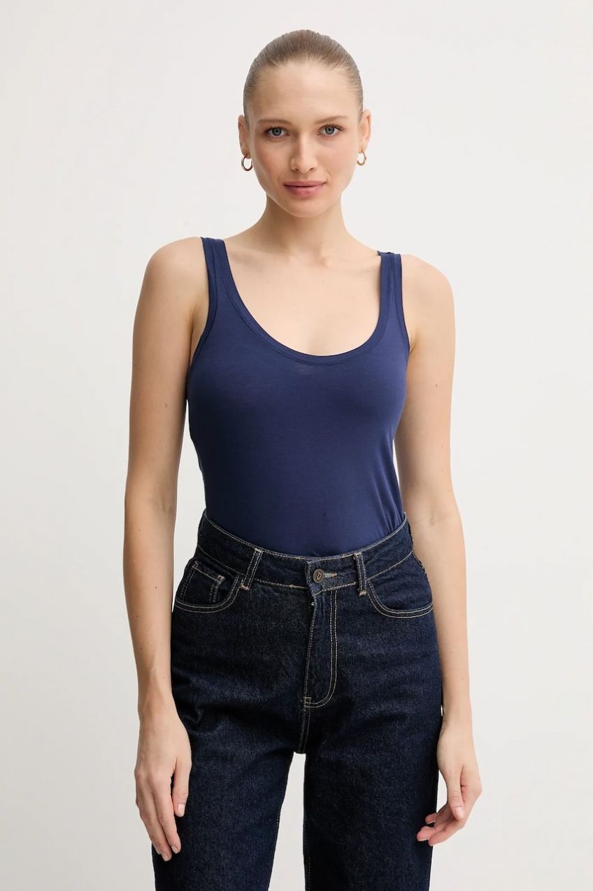 Top Polo Ralph Lauren tmavomodrá farba, 4P0488