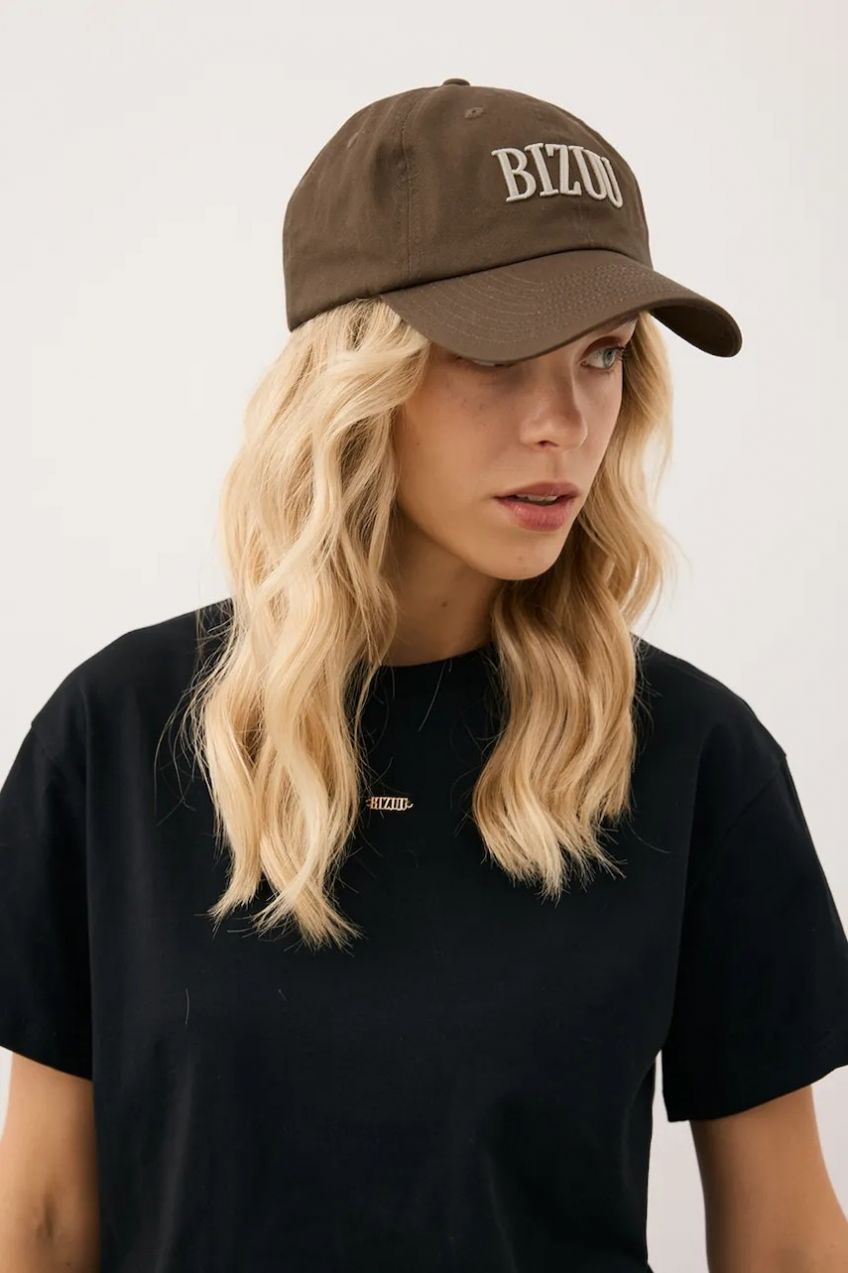 Bavlnená šiltovka Bizuu ZANE hnedá farba, ZANE BRĄZOWY