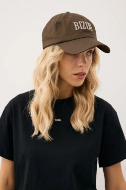 Bavlnená šiltovka Bizuu ZANE hnedá farba, ZANE BRĄZOWY