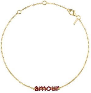 Strieborný pozlátený náramok Design Letters 90501024BURAMOUR