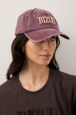 Bavlnená šiltovka Bizuu ZANE červená farba, ZANE BORDOWY