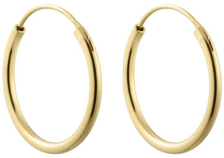 Strieborné pozlátené náušnice Design Letters 90403022GOLD