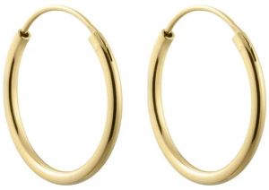 Strieborné pozlátené náušnice Design Letters 90403022GOLD