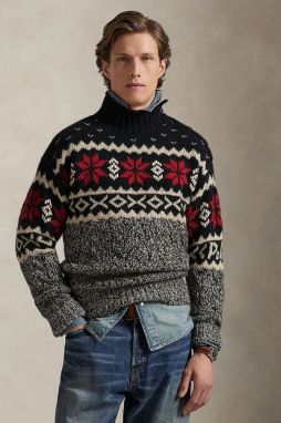 Sveter s prímesou vlny Polo Ralph Lauren viac farieb, hrejivý, s rolákom, 710982256