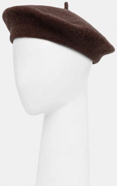 Vlnená baretka Sisley hnedá farba, 6B2NW41A4