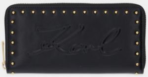 Peňaženka Karl Lagerfeld K/VILLE dámska, čierna farba, B1W32074