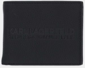 Kožená peňaženka Karl Lagerfeld K/RSG čierna farba, A3M32050