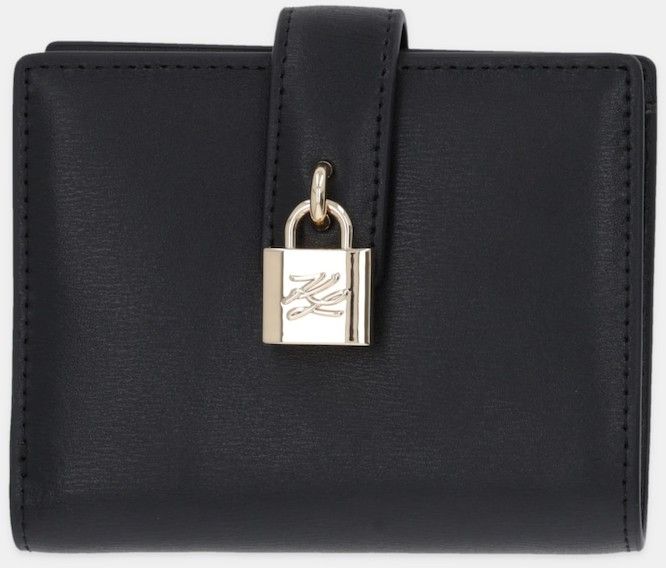 Peňaženka Karl Lagerfeld K/AUTOGRAPH dámska, čierna farba, B1W32047