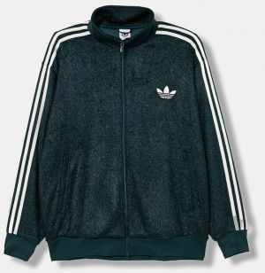 Mikina adidas Originals Mohair zelená farba, s nášivkou, KS7777