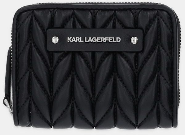Peňaženka Karl Lagerfeld K/WEAVE dámska, čierna farba, B1W32030