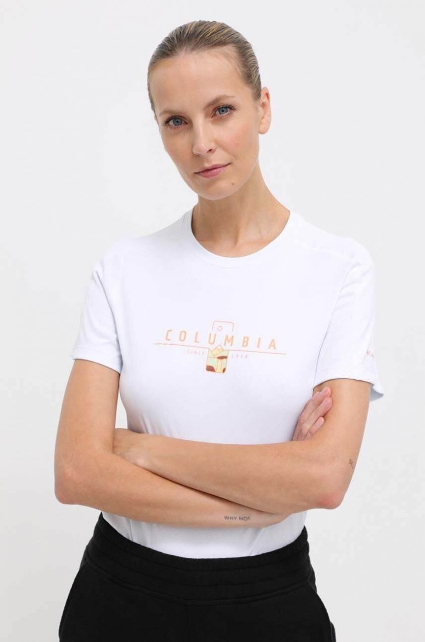 Športové tričko Columbia Zero Rules Graphic šedá farba, 1991583