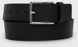 Kožený opasok HUGO Giaspo-Gr_Sz40 pánsky, čierna farba, 50471562