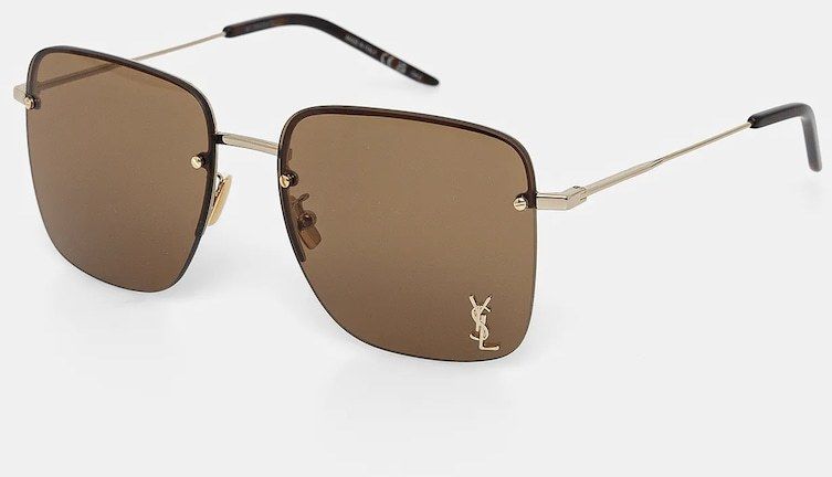 Slnečné okuliare Saint Laurent dámske, zlatá farba, SL 312 M,