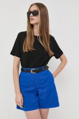 Bavlnené tričko BOSS Ecosa čierna farba,50457259