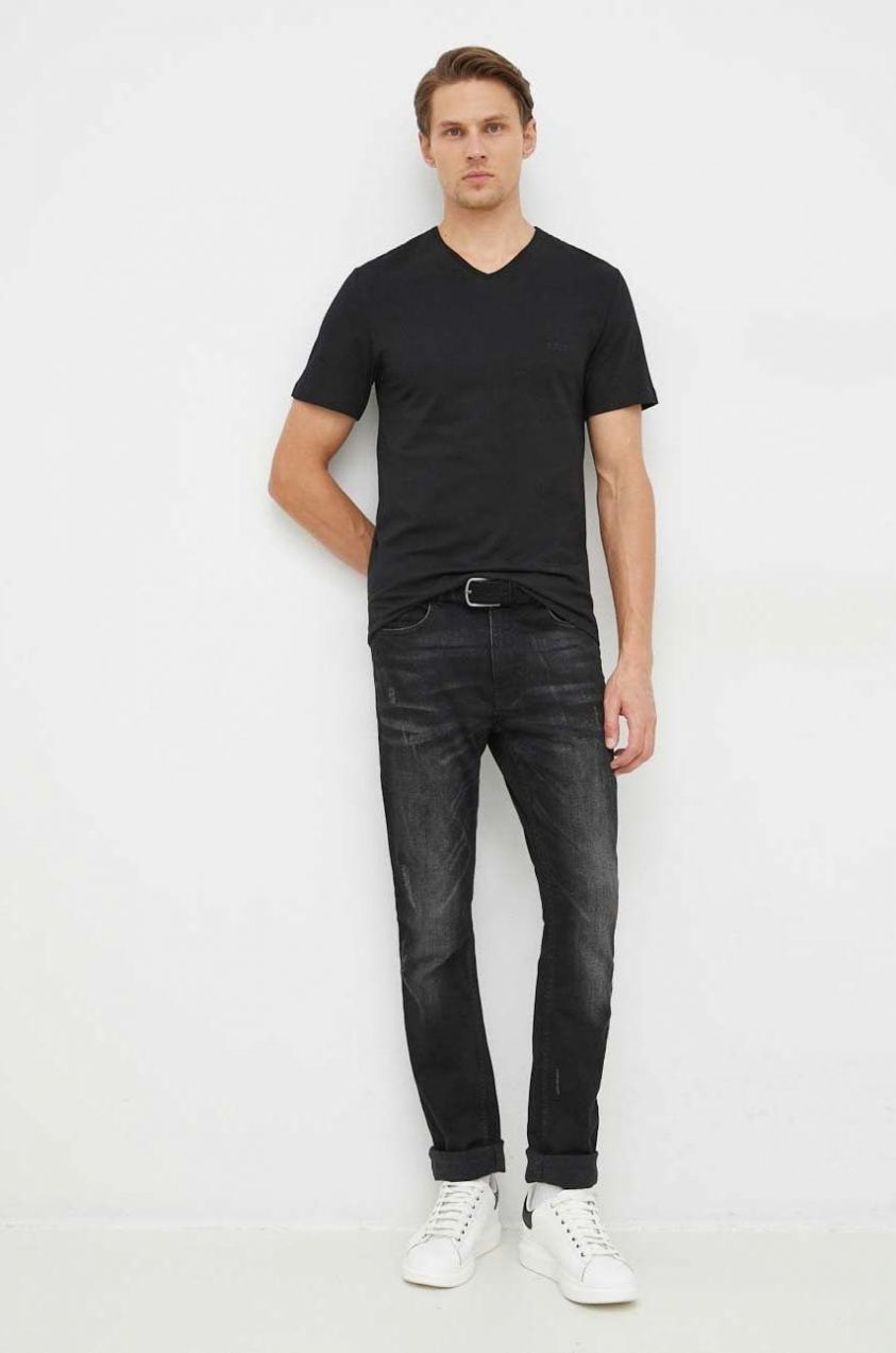 Bavlnené tričko BOSS 3-pak TShirtVN 3P Classic melanžové, 50475285