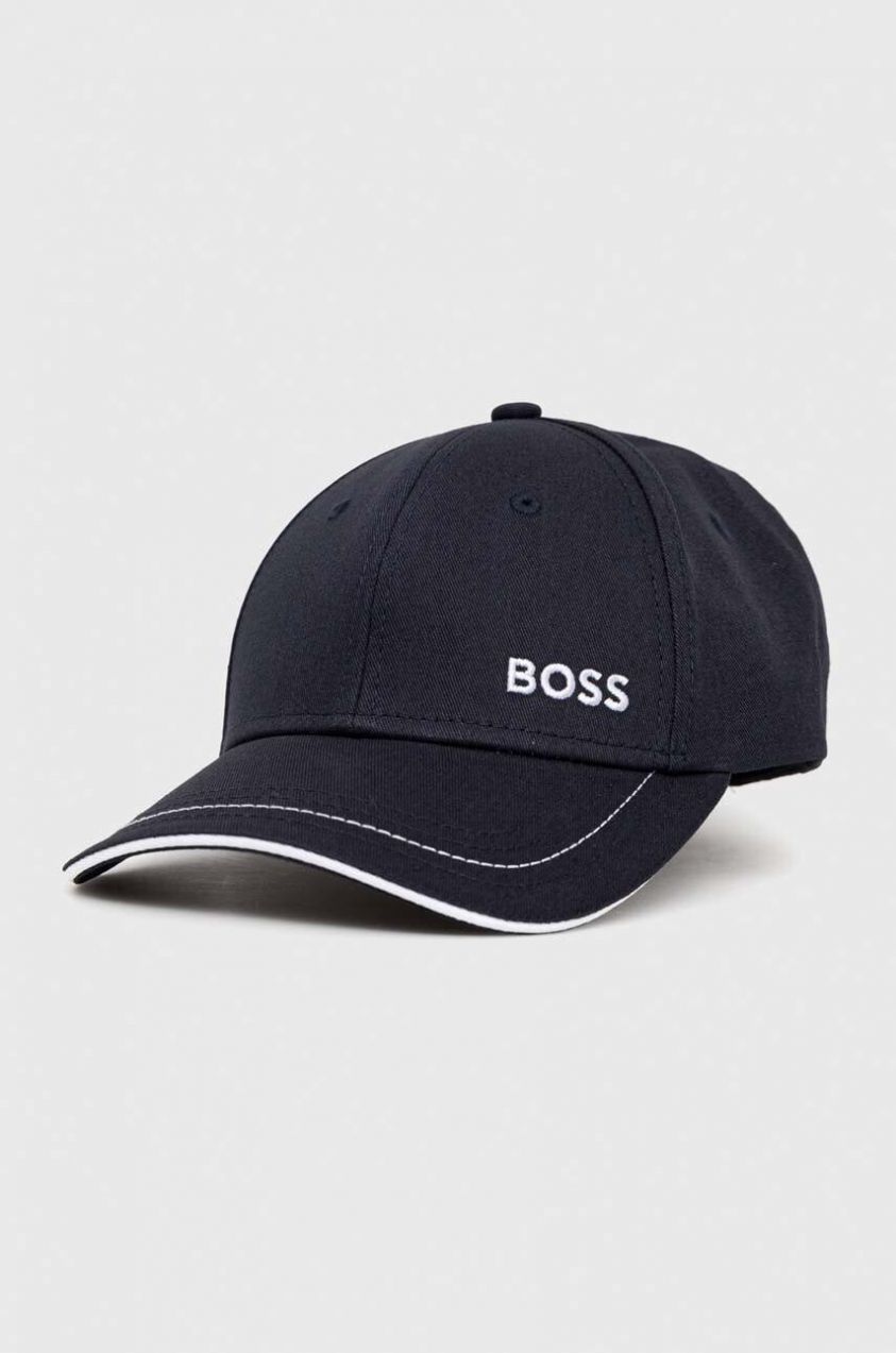 Bavlnená šiltovka BOSS BOSS GREEN Cap-1 tmavomodrá farba,jednofarebná,50492716
