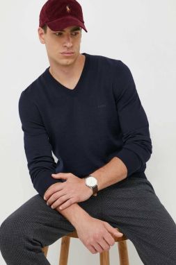 Vlnený sveter BOSS Baram-L pánsky, tenký