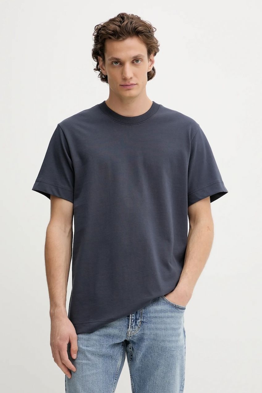 Bavlnené tričko G-Star Raw Essential loose pánske, biela farba, jednofarebné, D23471-C784,