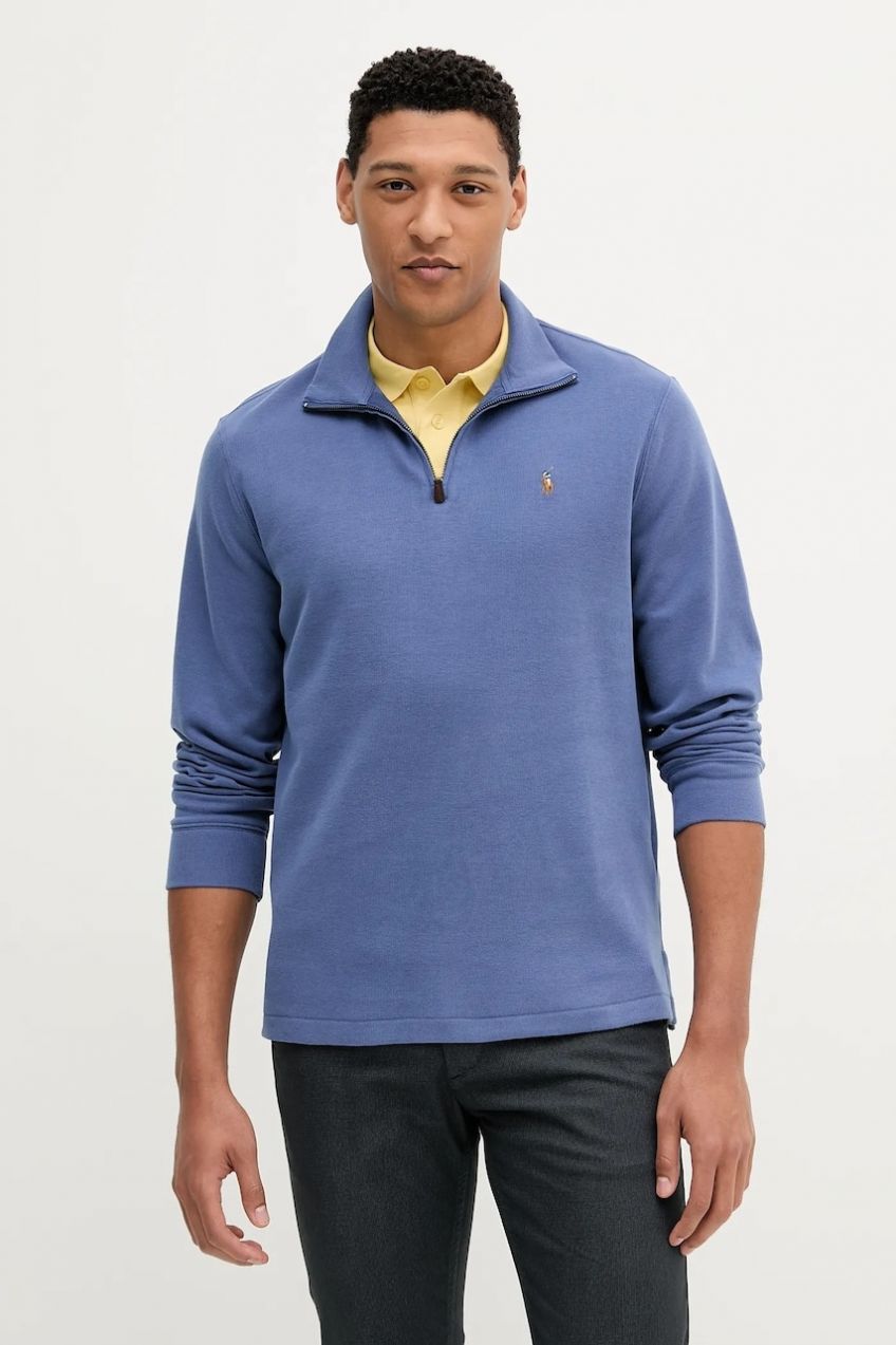 Bavlnená mikina Polo Ralph Lauren šedá farba, 710671929