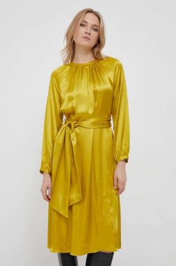 Šaty Seidensticker zelená farba, midi, áčkový strih