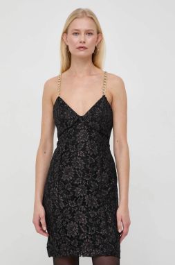 Šaty Marciano by Guess čierna farba, mini, priliehavé
