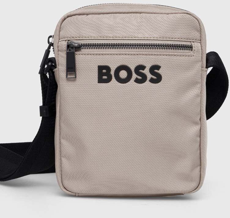 Malá taška BOSS Catch_3.0_NS_Zip béžová farba,50511961