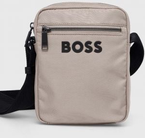 Malá taška BOSS Catch_3.0_NS_Zip béžová farba,50511961