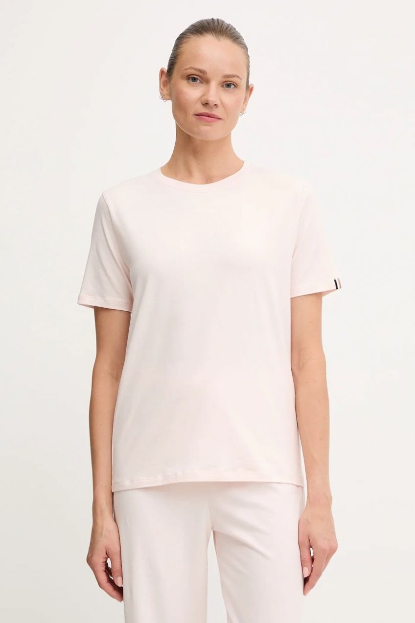 Tričko BOSS CI T-Shirt dámske, ružová farba