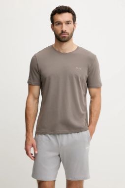 Tričko BOSS Mix&Match T-Shirt R biela farba, melanžové, 50515312