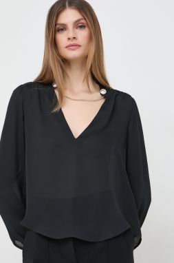 Blúzka Marciano by Guess EVA dámska, čierna farba, jednofarebná, 4RGH00 9998Z