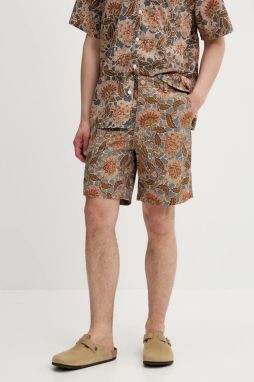 Bavlnené šortky Levi's biela farba