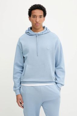 Bavlnená mikina Hugo Blue Nottyo čierna farba, s kapucňou, s nášivkou, 50522381