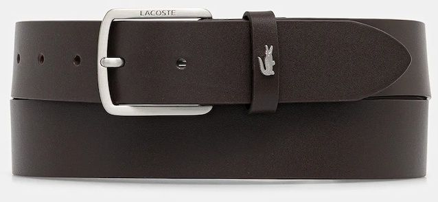 Kožený opasok Lacoste čierna farba, RC4082