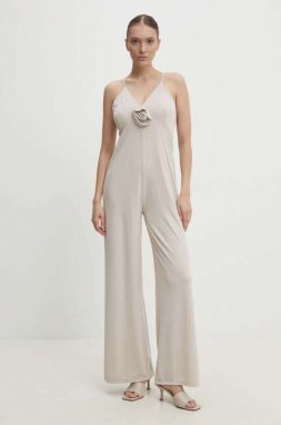 Overal Answear.LAB béžová farba, v výstrih