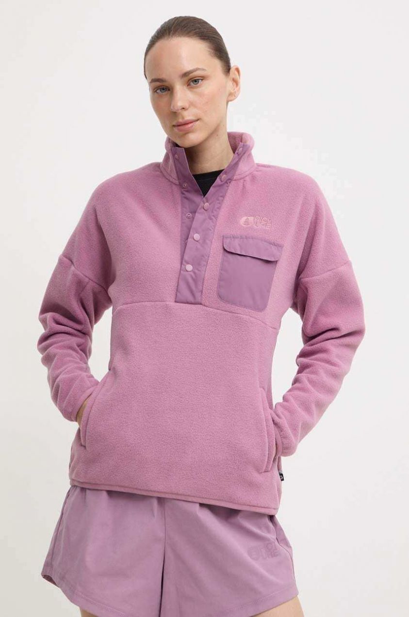 Športová mikina Picture Arcca ružová farba, jednofarebná, SWT158