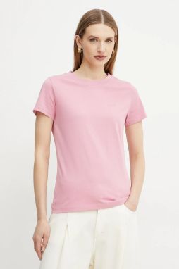 Bavlnené tričko BOSS Orange C Esogo 1 dámske, fialová farba, 50506973