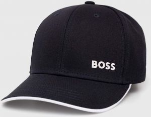 Bavlnená šiltovka Boss Green Cap-Bold tmavomodrá farba, s potlačou, 50519219