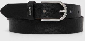 Kožený opasok HUGO Zoey-C_Sz25 dámsky, čierna farba, 50516558