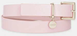 Kožený opasok HUGO Amelia-G_Sz25 biela farba, 50522644