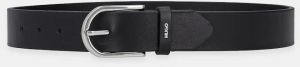 Kožený opasok HUGO Zoey-S_Sz35 dámsky, čierna farba, 50522723