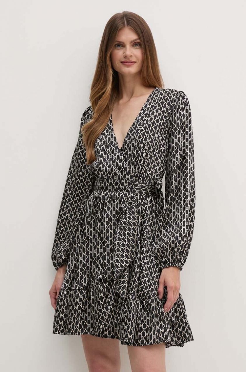 Šaty Marciano by Guess JOSETTE čierna farba, mini, áčkový strih, 4YGK11 9859Z