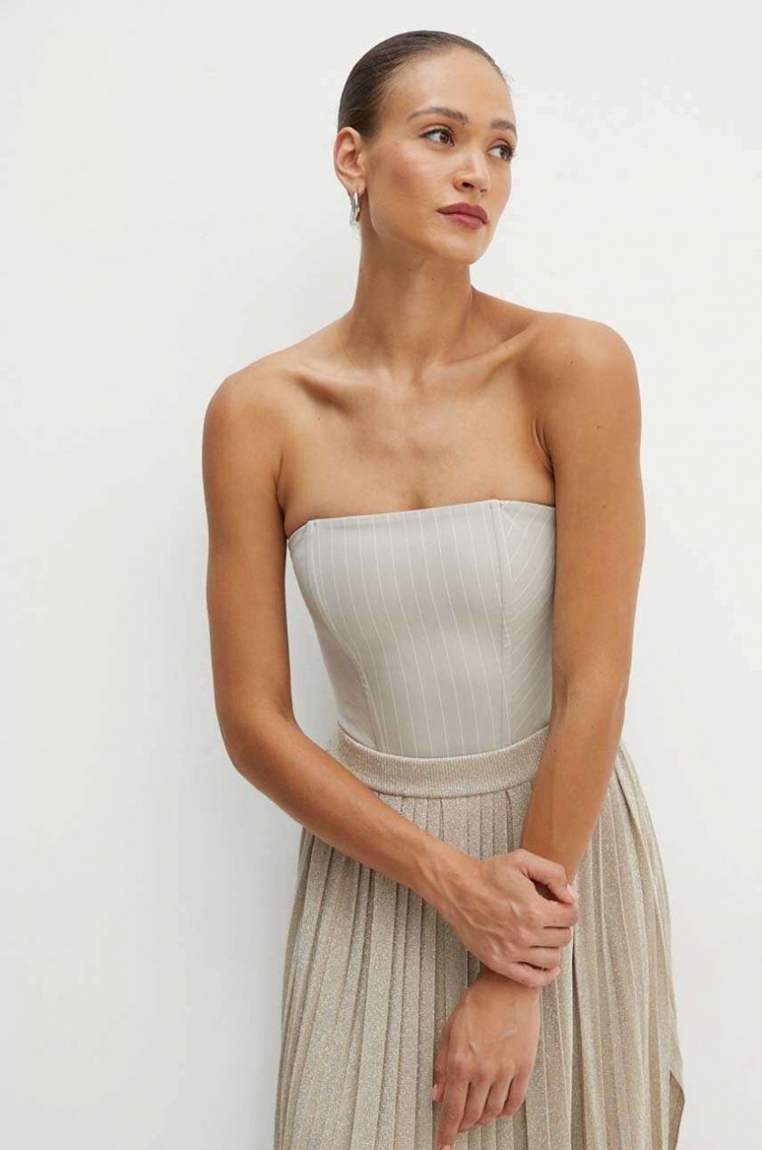 Top Patrizia Pepe dámsky, zelená farba, 8C0729 A457