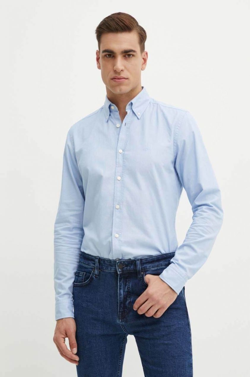 Bavlnená košeľa Boss Orange Rickert_M pánska, regular, s golierom button-down, 50519707