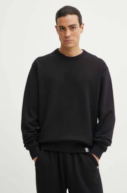 Bavlnená mikina G-Star pánska, čierna farba, jednofarebná, D25527-D395