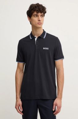 Polo tričko Boss Green Paddy Pro pánske, tmavomodrá farba, s nášivkou, 50469102