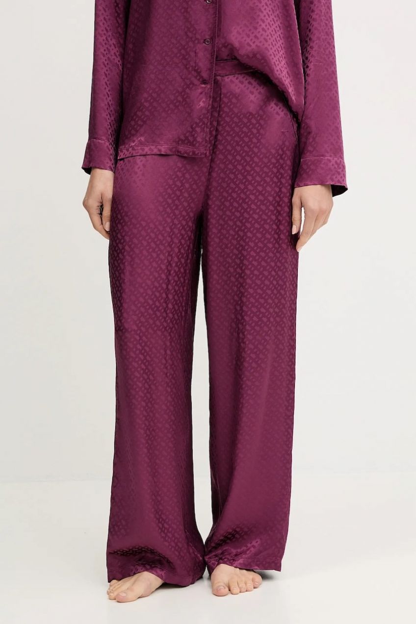 Pyžamové nohavice BOSS B Monogram_Pants čierna farba, 50527254