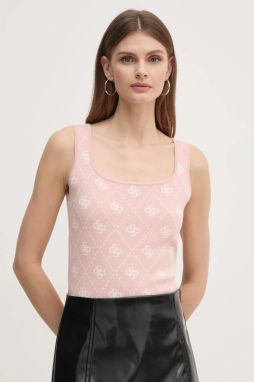 Top s prímesou vlny Guess SARAH ružová farba, W4BR0C Z3JD2